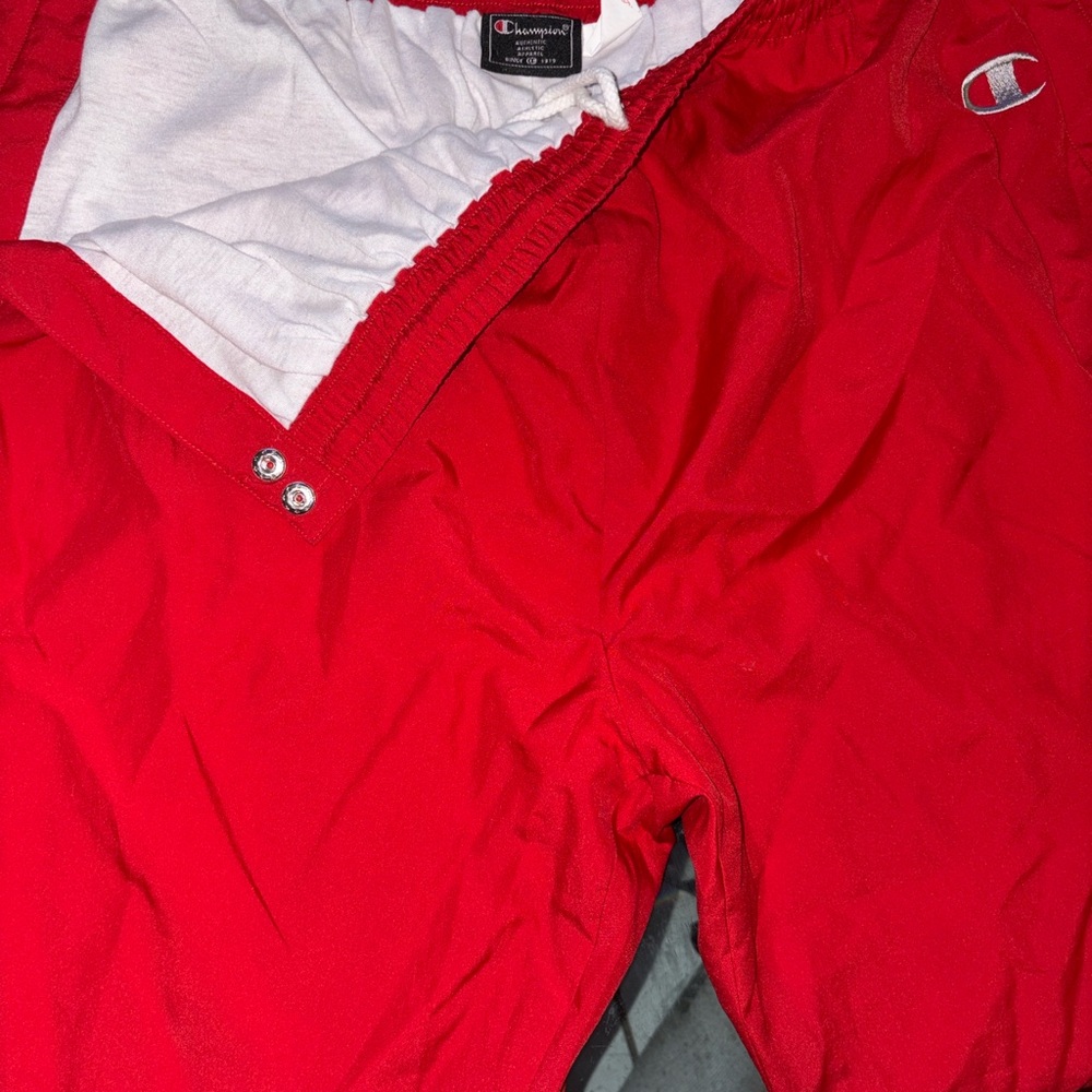 Champion Red Athletic Tear-Away Pants